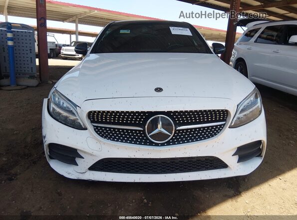 55SWF8DB6KU306321 2019 MERCEDES-BENZ C-CLASS White Widok zestawu wskaźników
