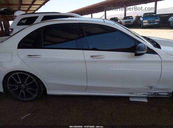 55SWF8DB6KU306321 2019 MERCEDES-BENZ C-CLASS White Widok wnętrza z tyłu