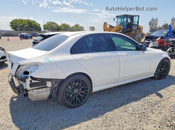 55SWF8DB7KU294826 2019 MERCEDES-BENZ C White Tył prawy