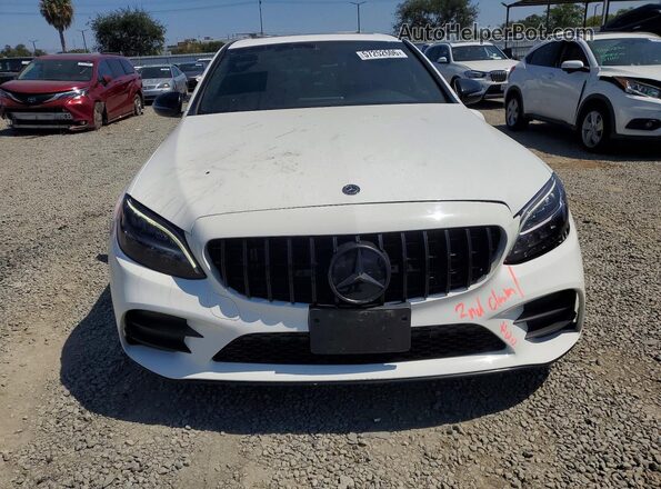 55SWF8DB7KU294826 2019 MERCEDES-BENZ C White Widok z przodu