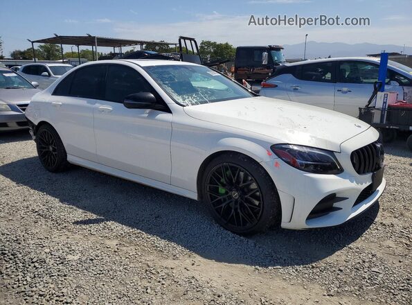 55SWF8DB7KU294826 2019 MERCEDES-BENZ C White Przód prawy