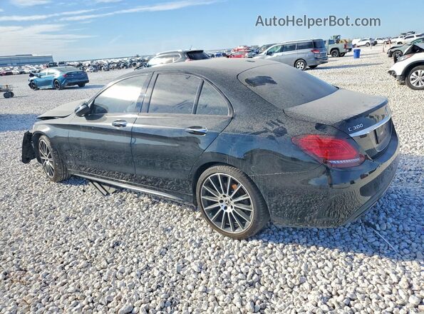 55SWF8DB7KU301144 2019 MERCEDES-BENZ C Black Rear left