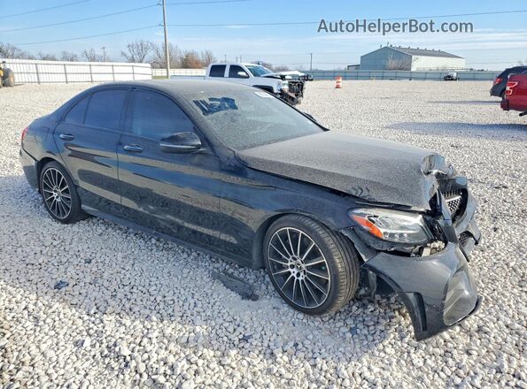 55SWF8DB7KU301144 2019 MERCEDES-BENZ C Black Front right