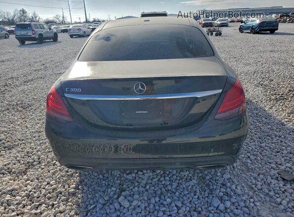 55SWF8DB7KU301144 2019 MERCEDES-BENZ C Black Rear view