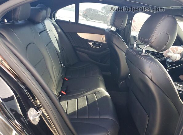 55SWF8DB7KU301144 2019 MERCEDES-BENZ C Black Rear seats view