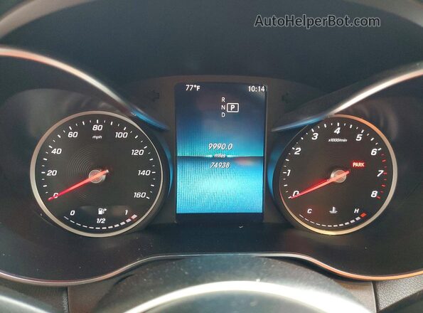 55SWF8DB7KU303265 2019 MERCEDES-BENZ C Gray Vista del cuadro de instrumentos