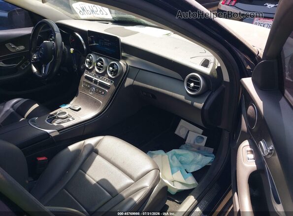 55SWF8DB8KU289134 2019 MERCEDES-BENZ C-CLASS Black Вид салону спереду