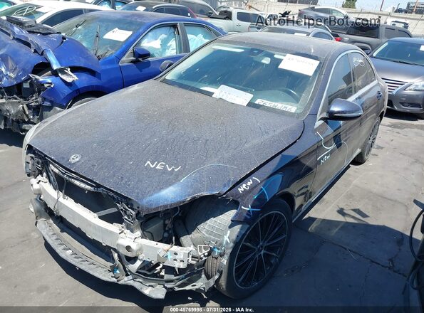 55SWF8DB8KU289134 2019 MERCEDES-BENZ C-CLASS Black Передня ліва чверть