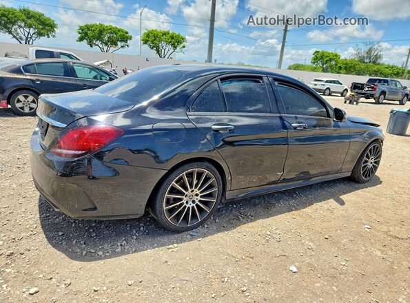 55SWF8DB8KU302917 2019 MERCEDES-BENZ C Black Tył prawy