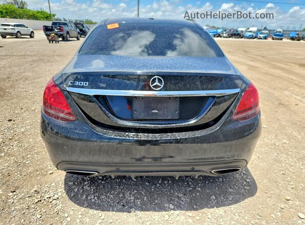 55SWF8DB8KU302917 2019 MERCEDES-BENZ C Black Widok z tyłu
