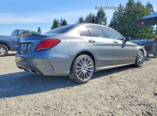55SWF8DB8KU308636 2019 MERCEDES-BENZ C Gray Tył prawy