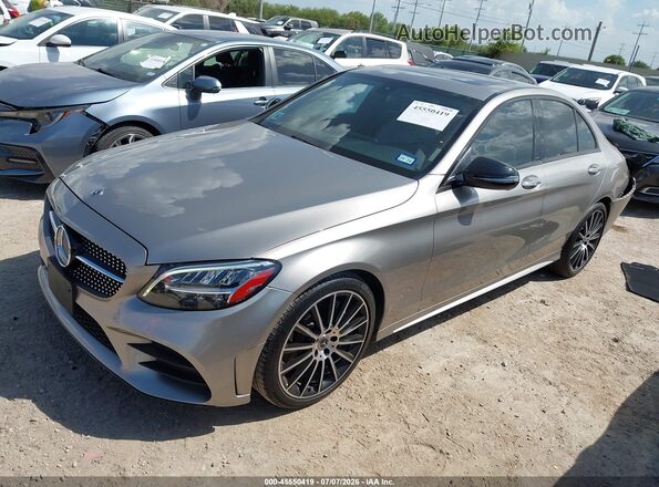 55SWF8DB8KU312010 2019 MERCEDES-BENZ C-CLASS Gray წინა მარცხენა ხედი სამი მეოთხედიდან