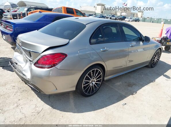 55SWF8DB8KU312010 2019 MERCEDES-BENZ C-CLASS Gray უკანა მარჯვენა