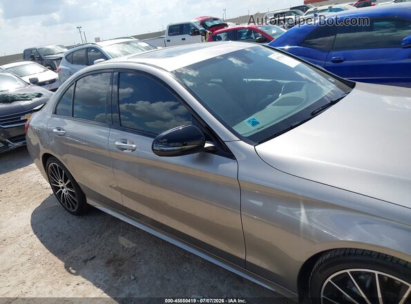 55SWF8DB8KU312010 2019 MERCEDES-BENZ C-CLASS Gray უკანა სალონის ხედი