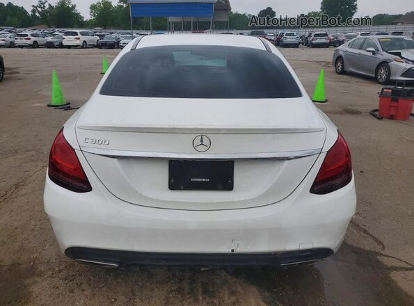 55SWF8DB9LU332784 2020 MERCEDES-BENZ C White უკანა ხედი