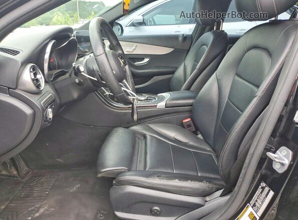 55SWF8DBXKU295467 2019 MERCEDES-BENZ C Black წინა სალონის ხედი