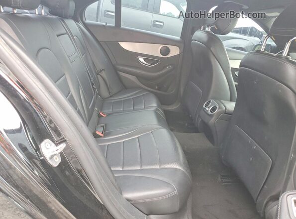 55SWF8DBXKU295467 2019 MERCEDES-BENZ C Black უკანა სავარძლების ხედი
