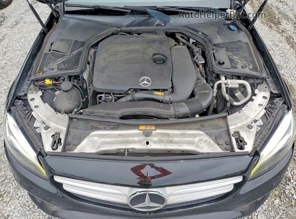 55SWF8DBXKU295467 2019 MERCEDES-BENZ C Black უკანა სალონის ხედი