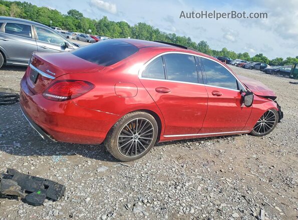 55SWF8EB0KU296495 2019 MERCEDES-BENZ C Red Հետևի աջ