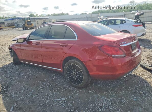 55SWF8EB0KU296495 2019 MERCEDES-BENZ C Red Հետևի ձախ