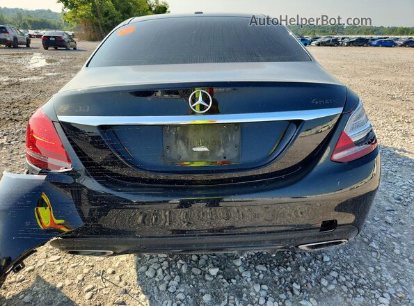 55SWF8EB0KU308290 2019 MERCEDES-BENZ C Black Widok z tyłu
