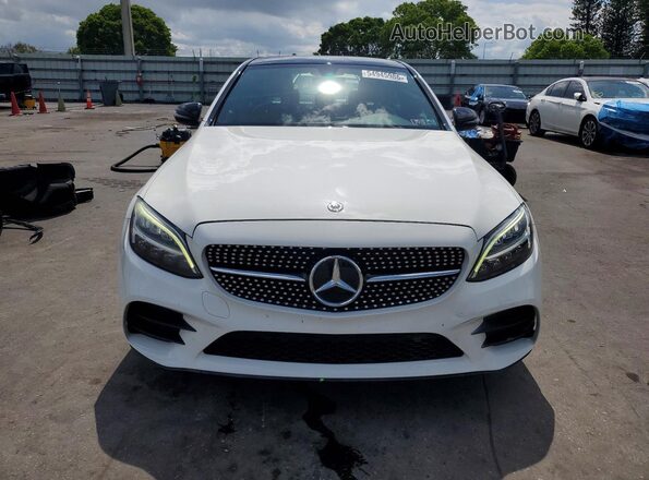 55SWF8EB0KU315675 2019 MERCEDES-BENZ C Белый Вид спереди