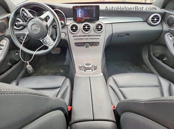 55SWF8EB1KU293038 2019 MERCEDES-BENZ C Tan წინა სალონის ხედი