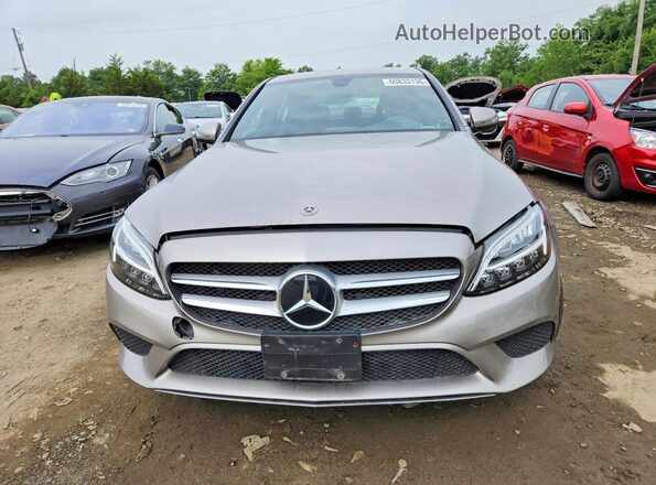 55SWF8EB1KU293038 2019 MERCEDES-BENZ C Tan წინა ხედი