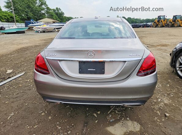 55SWF8EB1KU293038 2019 MERCEDES-BENZ C Tan უკანა ხედი