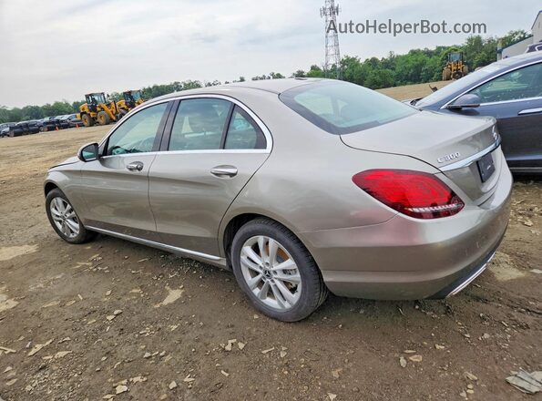55SWF8EB1KU293038 2019 MERCEDES-BENZ C Tan უკანა მარცხენა