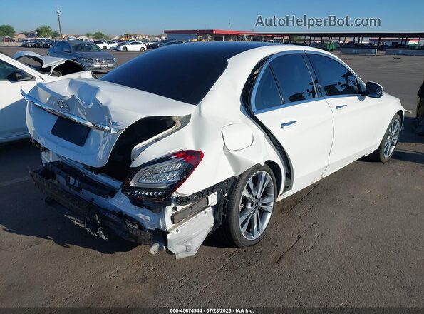 55SWF8EB1KU305995 2019 MERCEDES-BENZ C-CLASS White Задня права чверть