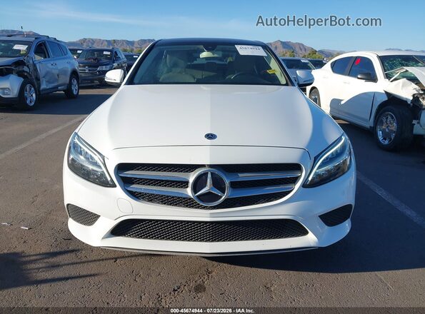 55SWF8EB1KU305995 2019 MERCEDES-BENZ C-CLASS White Вид задньої частини салону