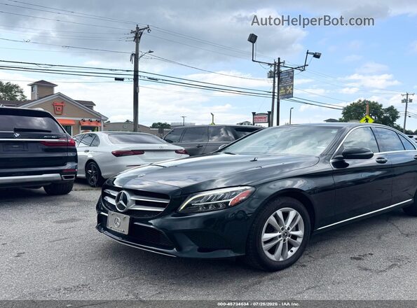 55SWF8EB1KU307858 2019 MERCEDES-BENZ C-CLASS Green Передня ліва чверть