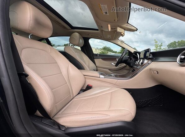 55SWF8EB1KU307858 2019 MERCEDES-BENZ C-CLASS Green Вид салону спереду