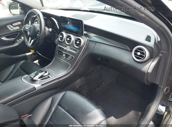 55SWF8EB1KU312980 2019 MERCEDES-BENZ C-CLASS Black Вид салону спереду
