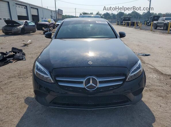 55SWF8EB1KU315586 2019 MERCEDES-BENZ C Black Front view