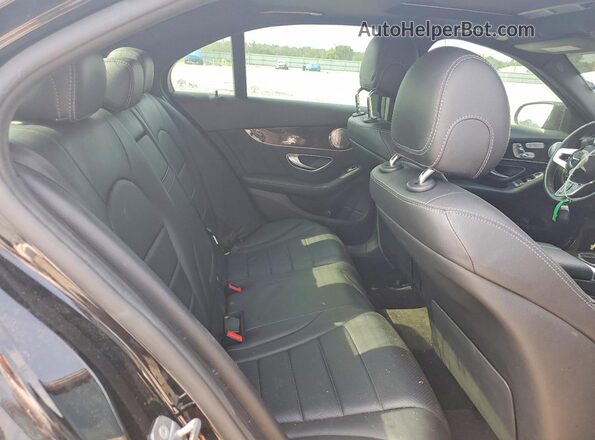 55SWF8EB1KU315586 2019 MERCEDES-BENZ C Black Rear seats view