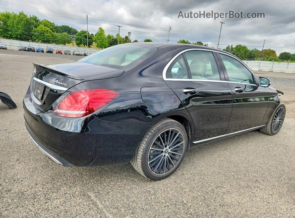 55SWF8EB1KU316883 2019 MERCEDES-BENZ C Black Rear right