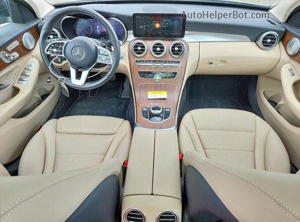 55SWF8EB1KU316883 2019 MERCEDES-BENZ C Black Dashboard view
