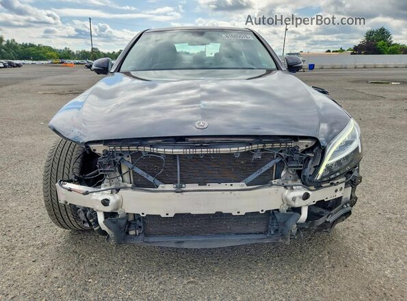55SWF8EB1KU316883 2019 MERCEDES-BENZ C Black Front view