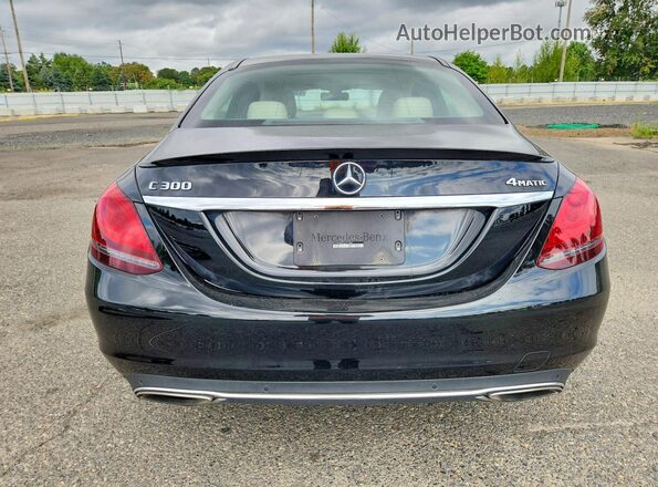 55SWF8EB1KU316883 2019 MERCEDES-BENZ C Black Rear view