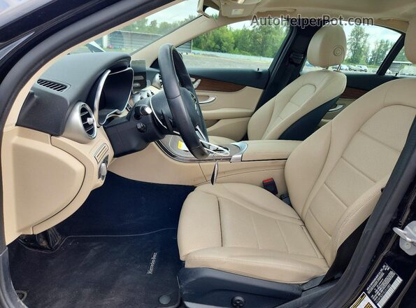 55SWF8EB1KU316883 2019 MERCEDES-BENZ C Black Front interior view
