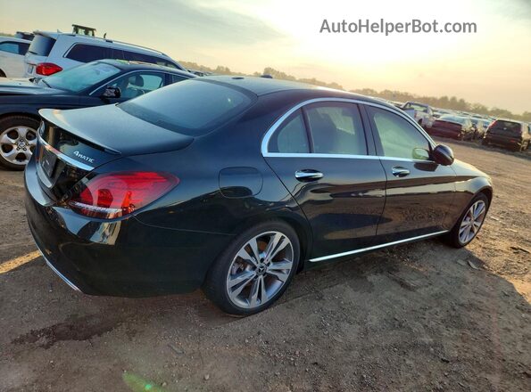 55SWF8EB2KU297048 2019 MERCEDES-BENZ C Черный Задняя правая четверть