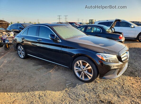 55SWF8EB2KU297048 2019 MERCEDES-BENZ C Черный Передняя правая четверть