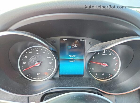 55SWF8EB2KU301616 2019 MERCEDES-BENZ C Cream Widok zestawu wskaźników
