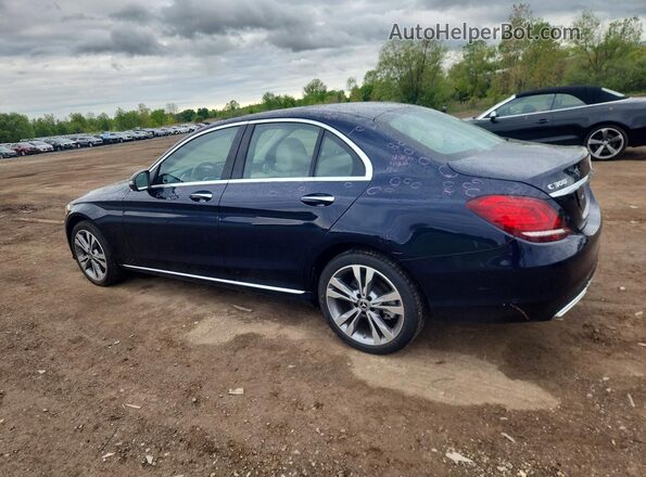55SWF8EB2KU307027 2019 MERCEDES-BENZ C Blue Задня ліва чверть