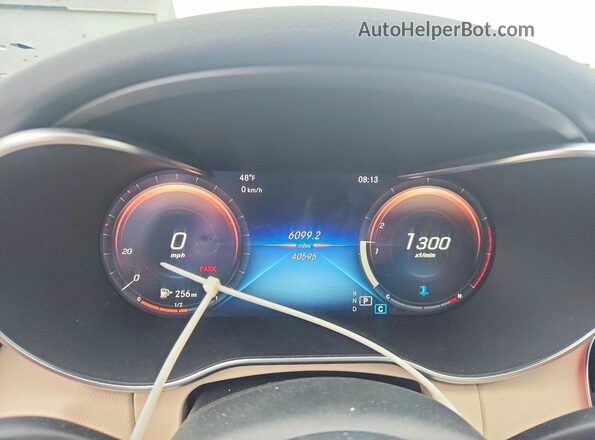 55SWF8EB2KU307027 2019 MERCEDES-BENZ C Blue Вид щитка приладів