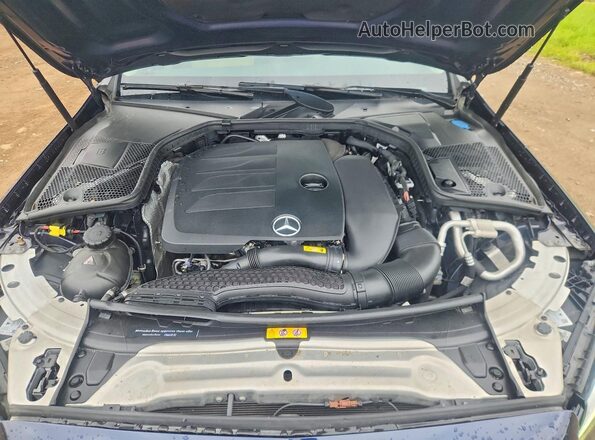 55SWF8EB2KU307027 2019 MERCEDES-BENZ C Blue Вид задньої частини салону