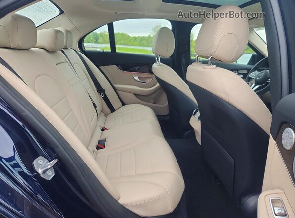 55SWF8EB2KU307027 2019 MERCEDES-BENZ C Blue Вид задніх сидінь