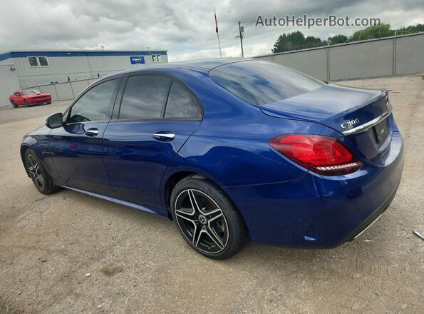 55SWF8EB2LU333564 2020 MERCEDES-BENZ C Blue უკანა მარცხენა